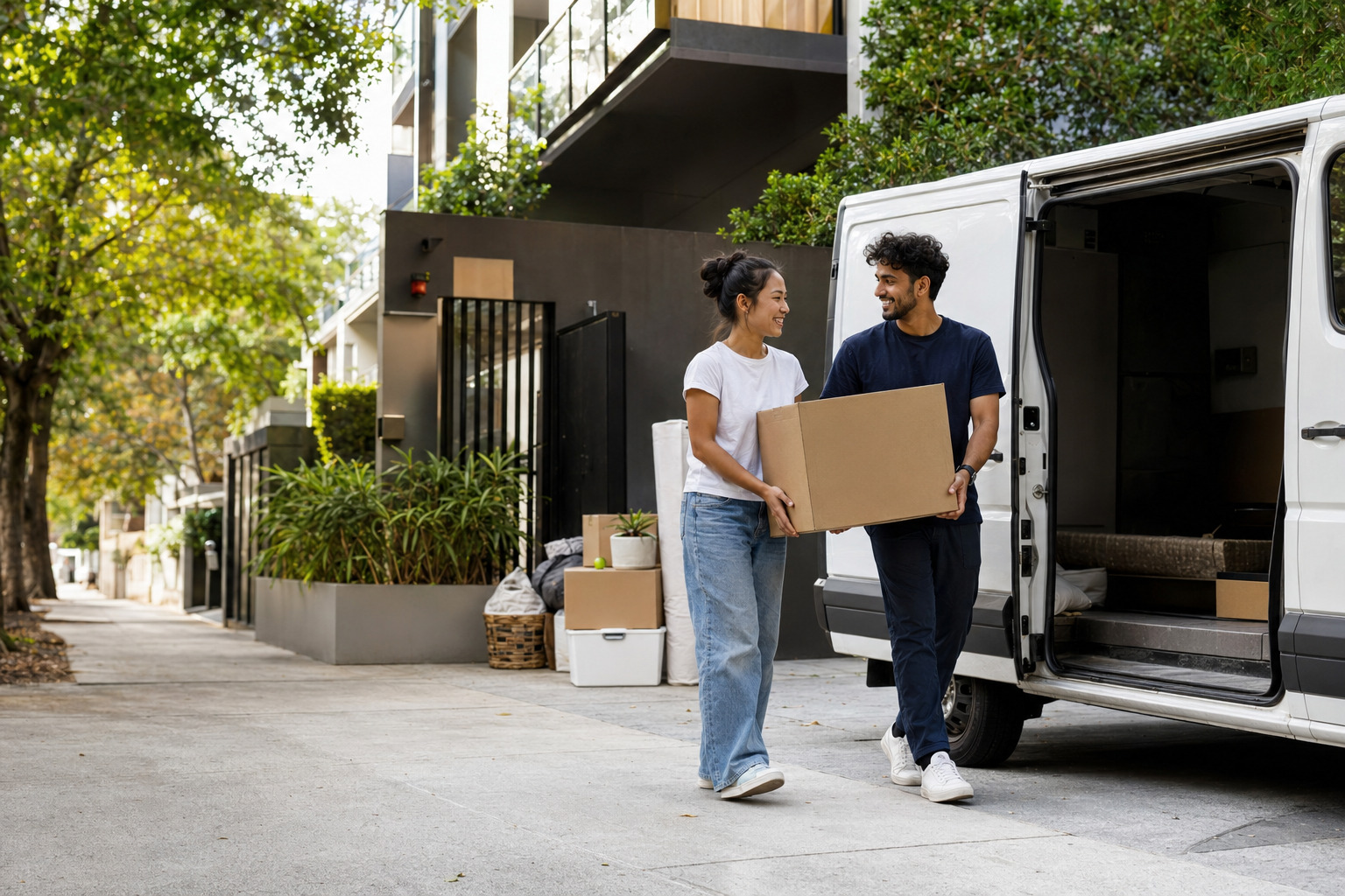 Young renters moving with local help in Sydney